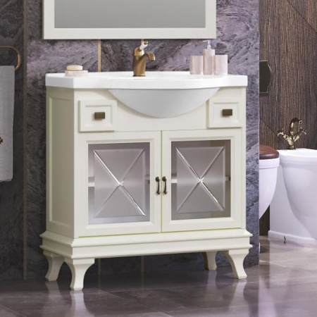 Фото тумба напольная opadiris борджи 85 см, слоновая кость