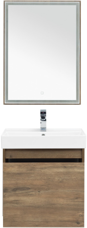 Фото комплект мебели aquanet nova lite 60 дуб рустикальный (1 ящик)