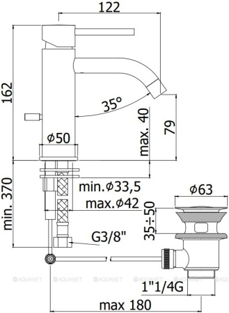 Фото смеситель для раковины paffoni light lig075no, черный матовый