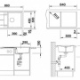 Фото мойка для кухни из искусственного камня blanco metra 5 s 513038 жасмин 50х85
