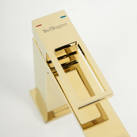 Фото смеситель для раковины belbagno luce luc-lvm-oro, золото