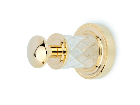 Фото крючок boheme murano crystal 10906-crst-g, золото