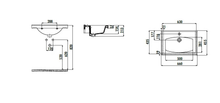 Фото раковина мебельная creavit sera 65см tf165-00cb00e-0000, белая