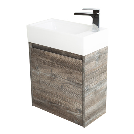 Фото тумба подвесная belbagno kraft mini 50 pino pasadena, левая 