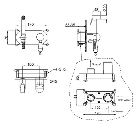 Фото гигиенический душ boheme brillante 426, хром