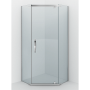 Фото душевой угол alex baitler ab 215-90 90*90*200 см, профиль хром/стекло прозрачное