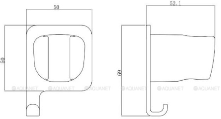 Фото держатель для душа allen brau infinity 5.21b17-00, хром