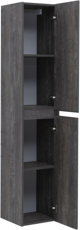 Фото пенал подвесной aquanet nova lite 35 дуб серый