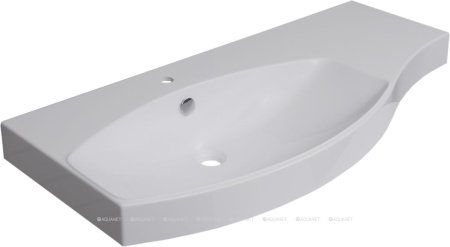 Фото раковина для тумбы aquanet опера 115 l, белая