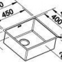 Фото мойка кухонная blanco claron 450 u 521575 нерж. сталь зерк.пол.