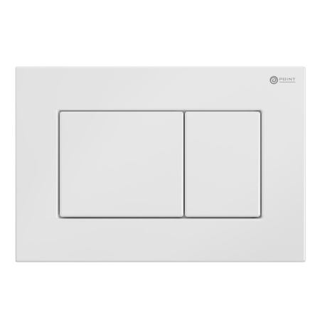 Фото клавиша смыва для инсталляции point ника, белая, pn44081w