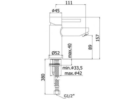 Фото смеситель для раковины paffoni stick sk071hcr, хром
