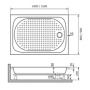 Фото душевой поддон rgw acryl lux/tn 80х120
