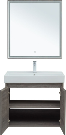 Фото комплект мебели aquanet nova lite 75 дуб рошелье (2 дверцы)