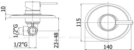 Фото встраиваемый смеситель для душа paffoni berry br010cr, хром