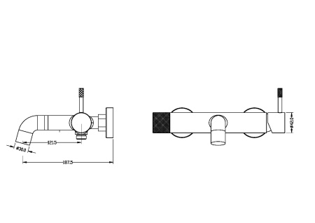 Фото смеситель для ванны boheme uno, хром