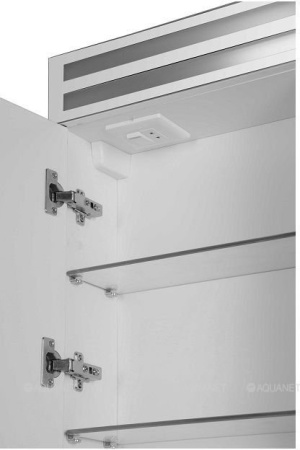 Фото зеркало-шкаф de aqua эколь 80 белый