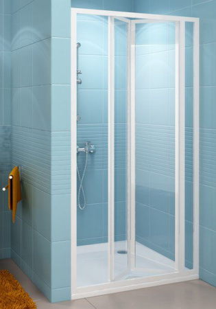 Фото дверь в нишу ravak складывающиеся supernova sdz3-100 02va0100z1 белый+транспарент