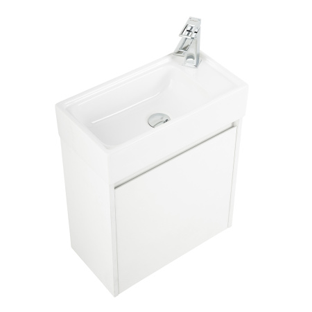 Фото тумба подвесная belbagno kraft mini 50 см правая, bianco opaco
