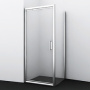 Фото душевой уголок wasserkraft salm 27i 27i28 80x90 стекло прозрачное/хром