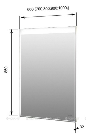 Зеркало с подсветкой Aquanet Палермо NEW 7085 LED