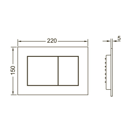 Фото инсталляция для подвесного унитаза tece tecenow 9400414 4 в 1, клавиша черная матовая