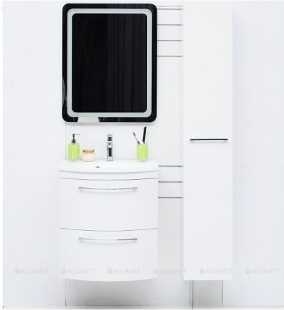 Фото пенал подвесной de aqua тока 1 35 r белый