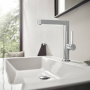 Фото смеситель hansgrohe finoris 76060000 для раковины хром с д/к