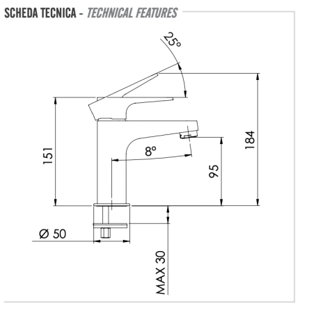 Фото смеситель для раковины remer winner w12, хром