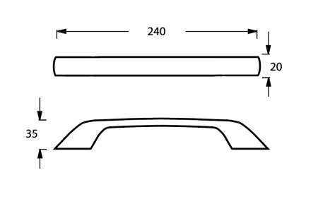 Фото ручка для ванны excellent, хром
