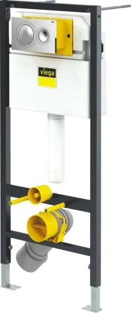 Фото инсталляция для унитаза viega prevista dry 792855 с клавишей смыва