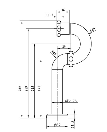 Фото сифон для раковины boheme medici 607, бронза