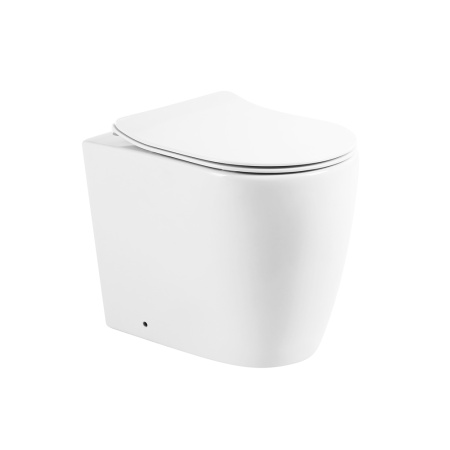 Фото унитаз приставной belbagno marino bb105cbr безободковый, белый