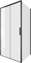 Фото душевой угол aquanet pleasure evo ae65-100x80-bt 100*80*190 см, профиль черный, прозрачное стекло