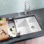 Фото мойка для кухни из искусственного камня blanco subline 340/160 u 523552 белая l