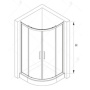 Фото душевой уголок rgw classic cl-54b (88х90) 90х90 стекло прозрачное/хром