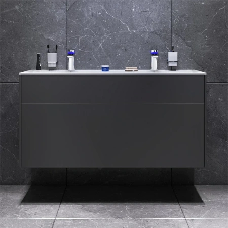 Фото тумба подвесная am.pm inspire v2.0 120 см m50afhx1203gm, графит матовый