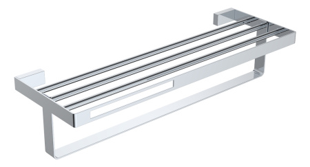 Фото полотенцедержатель с полкой boheme q 10947-cr, хром