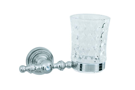 Фото стакан настенный boheme brillante 10433, хром