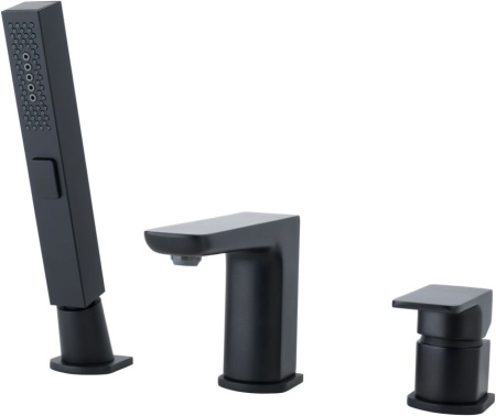 Фото смеситель на борт ванны allen brau infinity 5.21008-31, черный матовый