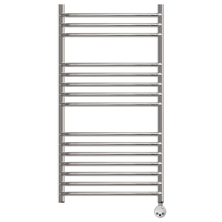 Фото полотенцесушитель электрический point альфа pn05150se п15 500x1000 левый/правый, хром