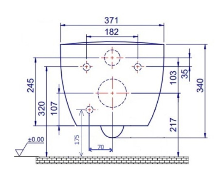 Фото унитаз подвесной с биде boheme bianca 963-2, белый глянец