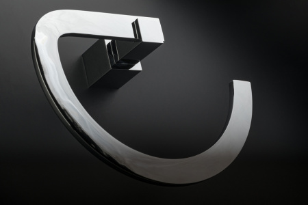 Фото кольцо для полотенца boheme venturo 10306, хром