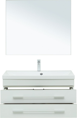 Фото комплект мебели aquanet верона 90 белый матовый