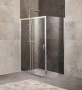 Фото душевой угол belbagno unique unique-ah-1-110/125-80-c-cr 110-125*80 см, стекло прозрачное/профиль хром
