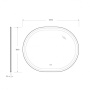 Зеркало с подсветкой Cezares CZR-SPC-GIUBILEO-1000-800-TCH-WARM 100*80 см