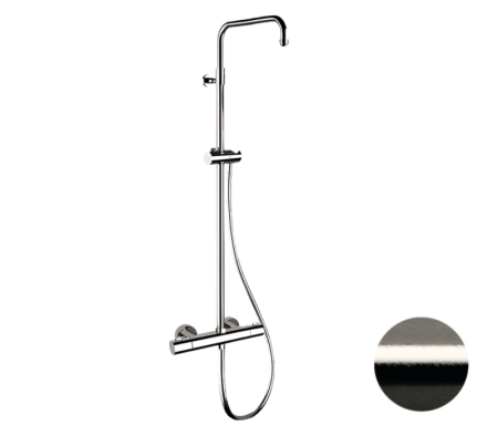 Фото душевая система термостатическая remer elegance eq32assdnp, никель брашированный