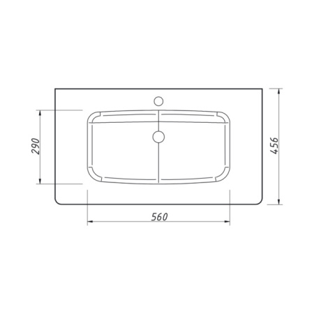 Фото тумба подвесная caprigo accord 80 см 2212-sf019, графит