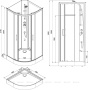 Фото душевая кабина aquanet passion r 2.0 90*90*220, стекло прозрачное