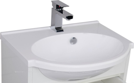 Фото раковина для тумбы aquanet лайн 60 marmite pernilla, белая